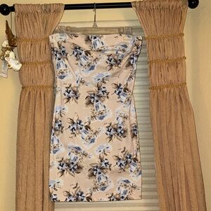 Floral Strapless Hawaiian Dress